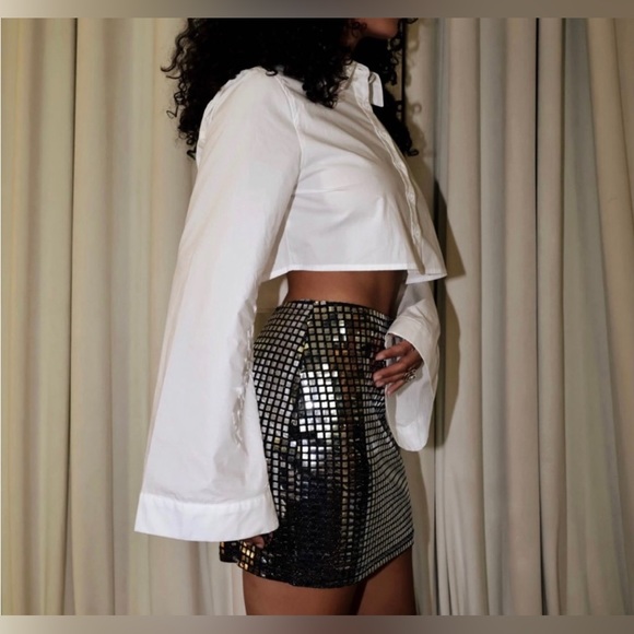 12th Tribe White Button Up Top - Picture 3 of 4